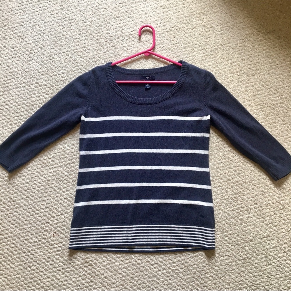 Gap blue and white striped shirt. Size Medium